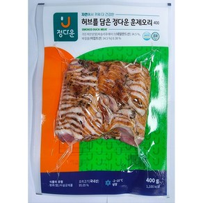 허브를담은 정다운 훈제오리 400g 3팩, 3개