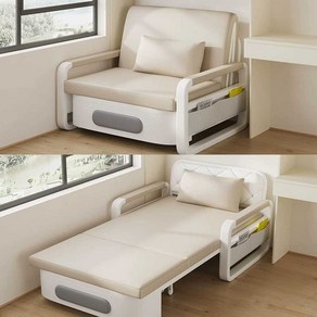 수납형 접이식 쇼파베드 매트리스 공간활용 손님방, 색상2 - (수납 폭 82cm)