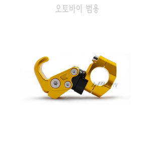 BIKI 오토바이 봉지걸이 접이식 핸들 22mm 범용 스쿠터 BPK 핸들바 튜닝 골드 다용도 고리 걸이, 1개