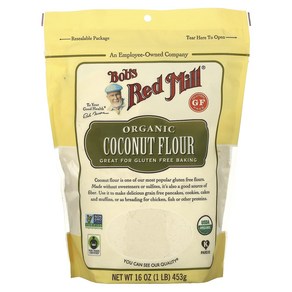 Bob's Red Mill 유기농 코코넛 가루 글루텐 무함유 453g(1lbs)