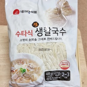 5분마켓 수타식 생칼국수 칼국수면 400g, 1개