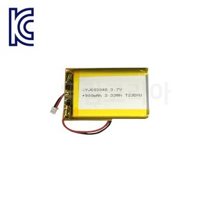 YJ 리튬폴리머배터리 YJ603048 900mAh KC인증 충전지, 1개, 1개입