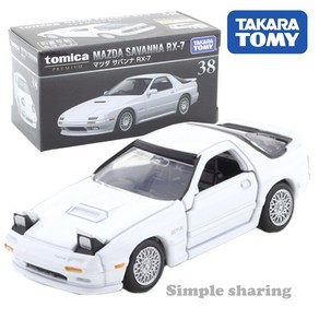 Takaa Tomy Tomica 프리미엄 마쓰다 사바나 RX-7 스케일 1/61 자동차 핫 팝 장난감 다이캐스트 금속 모델 38, 1개