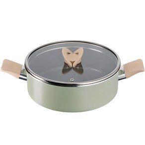 테팔 인덕션 티타늄 블라썸 전골냄비, 24cm, 민트, 1개