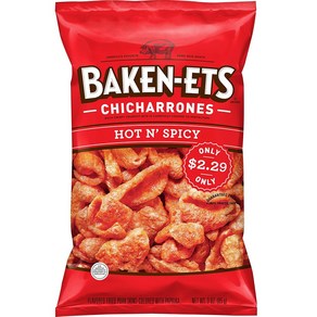 [미국직배송]프리토레이 베이큰-잇 핫 & 스파이시 돼지껍질 튀김 스낵 85g Baken-Ets Hot 'N Spicy Chicharrones