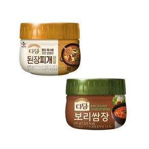 다담 냉장 된장찌개양념 530g 1개+보리쌈장 570g 1개