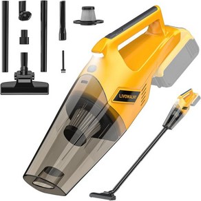 2024년형 새로운 DeWALT 20V 배터리용 무선 핸드헬드 진공청소기 200W 전력 하드우드 바닥 카펫 반려동물 헤어 카 오피스용 휴대용 자동차 진공청소기배터리 없음