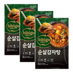 비비고 순살감자탕 뼈없는 감자탕 700G, 3개