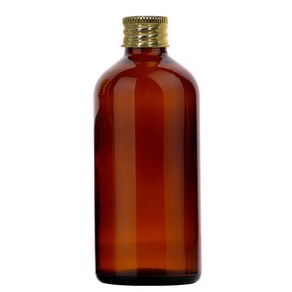 [묶음 1-10] 유리병 알루미늄캡/금속스킨캡 5-100ml 허브스프레이공병, 100ml, 1개, 갈색병 알루미늄 골드캡