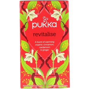 Pukka Hebs 피부 재생 유기농 시나몬 카다멈 생강 티 20 티 백 1.41 oz (40 g), 1개