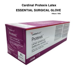 Cardinal PROTEXIS LATEX [ESSENTIAL] Surgical Gloves 6.5 / 100PCS 50조 멸균 수술용 글러브 ﻿일회용 라텍스 장갑