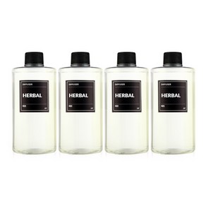 JSP디퓨저 2000ML(500ML 1+1+1+1 )리필액, 블랙체리, 500ml, 4개