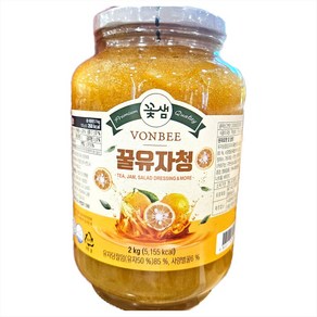 꽃샘 본비 꿀유자청 2kg, 1개, 1개입