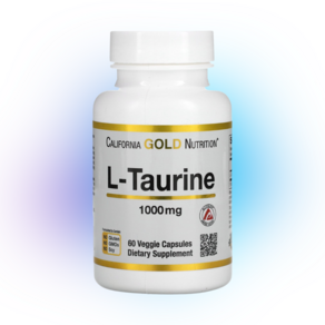 캘리포니아 골드 뉴트리션 타우린 L-Tauine 1000mg 베지캡슐, 1개, 60개, 1.5L