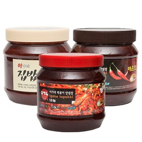 이가네떡볶이 만능양념장 1+1+1 (오리지널1.5kg+블랙라벨1.5kg+집밥만능1.4kg), 1개, 1.5kg