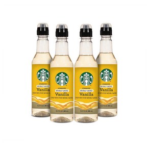 스타벅스 네추럴리 커피 시럽 360ml 4팩 바닐라 Stabucks Natually Flavoed Coffee Syup Vanilla, 1개