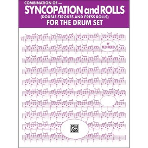 Syncopation and Rolls for the Drum Set 드럼 싱코페이션과 롤 교본 Alfred 알프레드