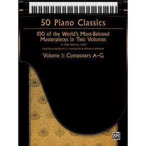 50 Piano Classics Volume 1: Composes A-G 50개의 클래식 피아노 명곡집 1 Alfed 알프레드