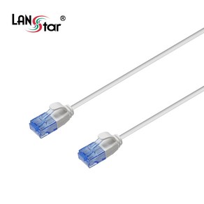 LANsta Cat.6A UTP 슬림 랜 케이블 LS-6AUTP-10M, 화이트, 1개