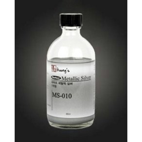 쿵스 도료 MS-010 퍼펙트 메탈릭 실버 80ml, 1개