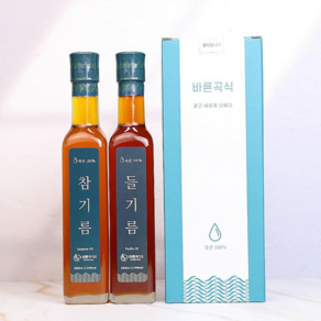 국산 참기름260ml+들기름260ml 저온압착 [바른곡식], 2개, 260ml