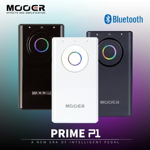 무어 PRIME P1 / Mooe 초소형 블루투스 멀티이펙터, 스페이스 화이트, 1개