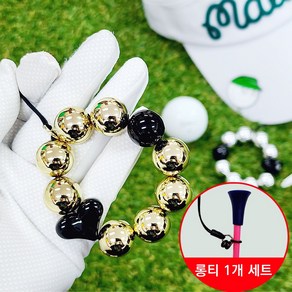 나만의 럭셔리 골프티꽂이 83mm 롱티 한세트 골프티걸이 고무링3개 필드용품 골프선물세트, 골드, 1개