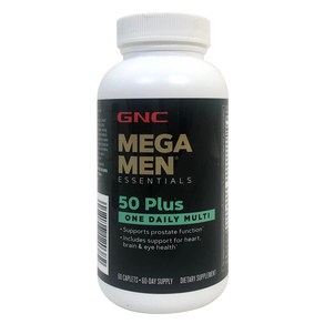 GNC 메가맨 50 플러스 원 데일리 60정 (캐플렛) MEGA MEN 50+ One Daily 60 Caplets