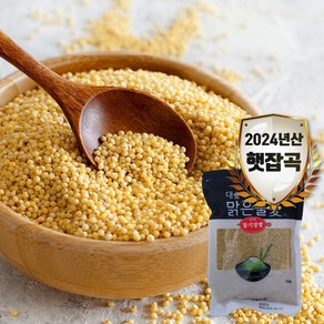 [대숲맑은물애] 24년산 노란빛깔 기운찬 찰기장쌀 1kg-5kg, 1개, 1kg