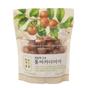 껍질째 구운 통 마카다미아, 1개, 350g