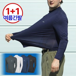 모렉스 1+1 여름 남성 아이스 반목티 골프이너웨어 쿨티