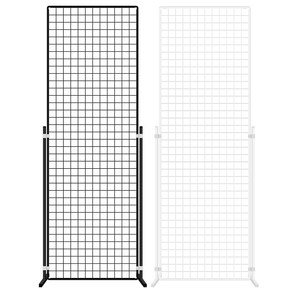 메쉬망 진열대 (망-다리세트) - 600x1800mm, 화이트, 1개