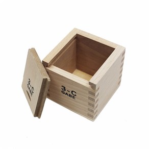 8.5×8.5×7.8cm 목재 나무상자 원목 정리함 수납 공간박스 소품 우드케이스, 1개