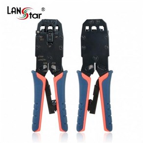 LANsta 4P/6P/8P용 기어형 랜툴/LS-468R/8P8C(RJ-45)/6P6C(RJ-12)/6P4C(RJ-11)/4P4C/4P2C 랜선 전화선 작업가능/스트리퍼/커터/릴, 1개