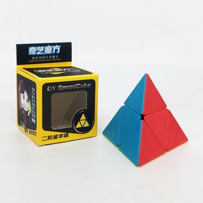 2X2 치이 피라밍크스 큐브 QiYi Pyaminx 루빅스 퍼즐, 1개