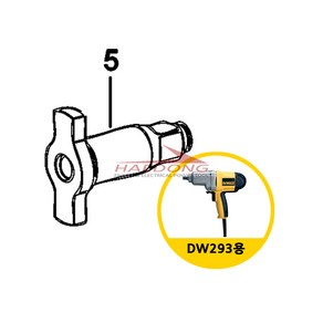 주문건 디월트 DW293용 부품 5번 616834-00SV 엔빌 KR 01타입, 1개