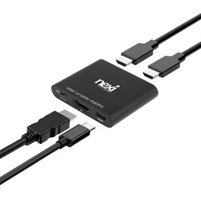 넥시 NX1488 4K HDMI 1:2 분배기 NX-4K0102-EDID 동시출력, 1개