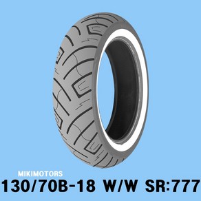 SHINKO 신흥타이어 신코타이어 국산타이어 18인치 GOLDWING 골드윙 130/70B-18 프론트 앞 타이어 130/70-18 W/W 백테 화이트월 SR:777F, 1개