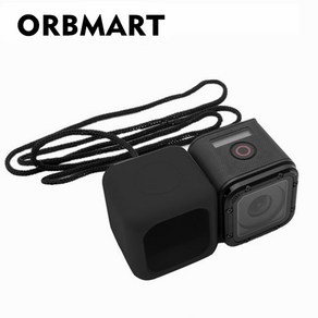 ORBMART 실리콘 보호 케이스 커버 랜야드 슬링 포함 호환 고프로 히어로 4 세션 스포츠 액션 카메라 액세서리, [03] geen 그린, 1개