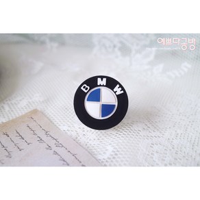 BMW 석고방향제 차량용 차로고 엠블럼 리필액5ml포함, 피오니, 1개