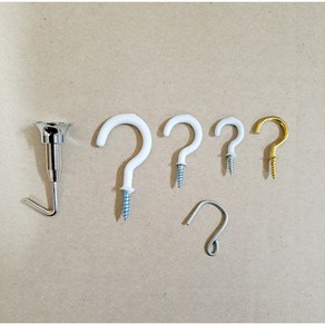 [소품팩토리] 모빌 연결고리 물음표고리 천정고리 후크 자개모빌 DIY 발리소품, 1개