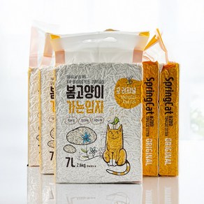 봄고양이 두부모래 가는입자 2.8kg (1box)(압축포장) 오리지널 녹차