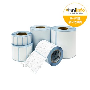 UNILABEL 유포라벨 10~100mm 바코드 롤라벨 라벨지 롤용지 라벨 프린터, 60 x 40 x 1200매, 1개