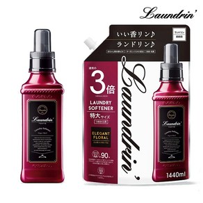 란도린 섬유유연제 엘레강트 플로랄 본품 600ml + 리필 1440ml, 1개