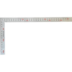 블루텍 목공용 직각자 150 x 300 mm BD-SQ300W C4011864