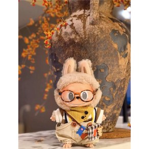 15cm 17cm 30cm 라부부 Labubu 인형옷 레오파드 표범옷 투피스 세트, 라부부 펜던트 인형옷 15cm, AN