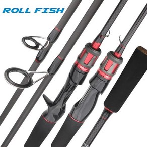 ROLLFISH 2개초릿대 M/ML 범용 루어낚시대 민물 바다 낚시대 루어낚시 무게 101-133g 1.68m/1.8m/2.1m/2.4m/2.7m 참돔 우럭 광어 농어, 9) Casting 2.4m