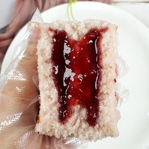 잇츠떡 딸기 설기떡 퓨전 백설기 결혼 개업 답례품 맛집, 114g, 10개