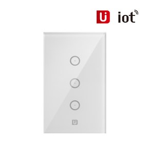 유아이오티 UIOT-SW30S /홈IOT 3구 스마트 벽스위치 / 조명등 형광등 무선원격제어 Zigbee방식