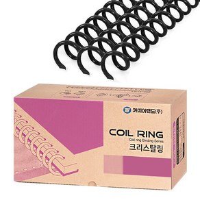 카피어랜드 국산 3:1 PET 컬러코일링 1kg, 검정, 16mm